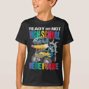 T-shirt Prêt Ou Pas Lycée Ici Je Viens Monster Truck