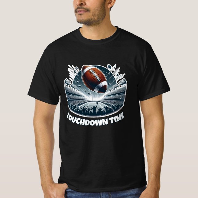 T-shirt Prêt pour le Jour du jeu : Ventilateur de football (Devant)