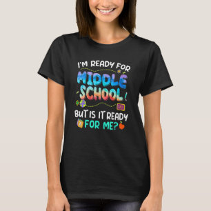 T-shirt Prêt Pour Le Milieu Scolaire Retour À L'École Prem