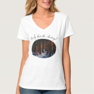 T-shirt Prêt pour le voyage! imaginaire terre forêt art