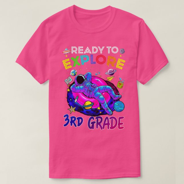 T-shirt Prêt pour l'entraînement 3e année de retour à l'éc (Design devant)