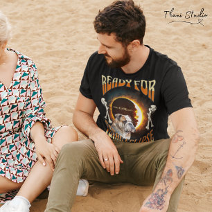 T-shirt Prêt pour Total Eclipse 2024 Cute Dog Vintage