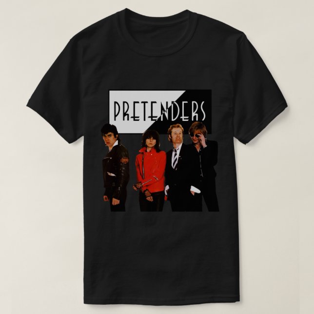 T-shirt Pretenders Band Rock British American Fils (Design devant)