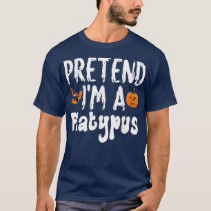 T-shirt Prétendre Que J'Ai Un Platypus Halloween Costume P