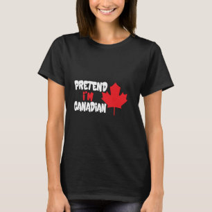 T-shirt Prétendre que je suis la fête du Canada Halloween