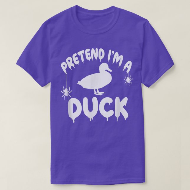 T-shirt Prétendre que je suis un canard colvert - Éffrayan (Design devant)