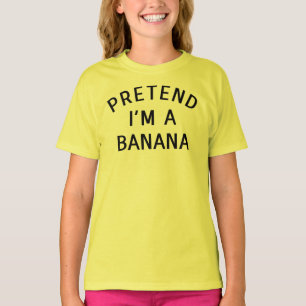 T-shirt Prétendre que je suis un costume banane Halloween 