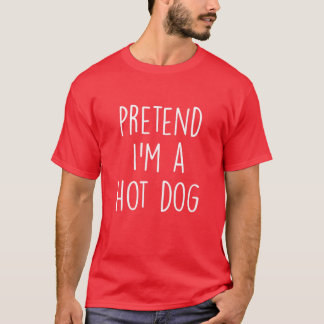 T-shirt Prétendre que je suis un costume de chien chaud Fu