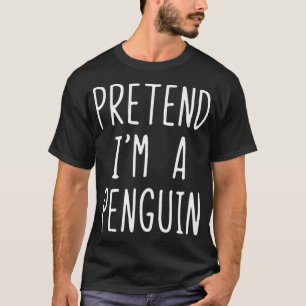 T-shirt Prétendre Que Je Suis Un Costume De Pingouin Hallo