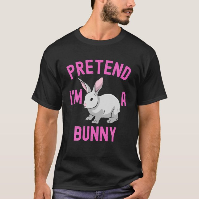 T-shirt Prétendre que je suis un costume d'Halloween blond (Devant)