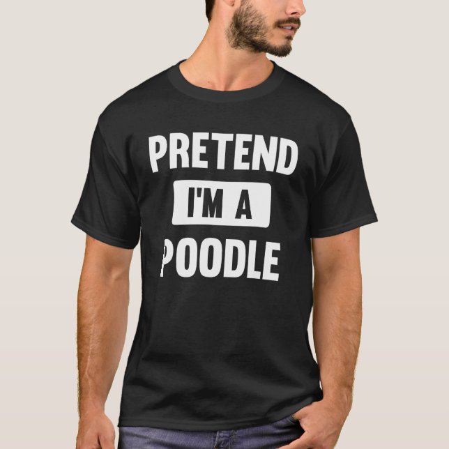 T-shirt Prétendre que je suis un costume d'Halloween de ca (Devant)