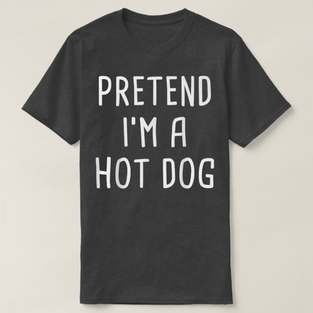 T-shirt Prétendre que je suis un costume d'Halloween de ch (Design devant)