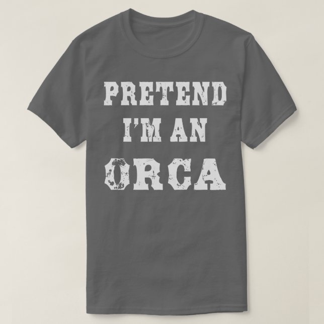 T-shirt Prétendre que je suis un costume d'Halloween drôle (Design devant)