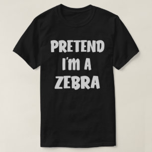 T-shirt Prétendre que je suis un costume d'Halloween faci