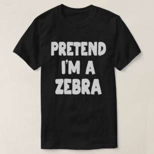 T-shirt Prétendre que je suis un costume d'Halloween faci