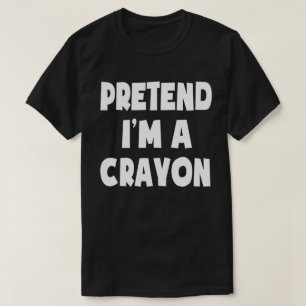 T-shirt Prétendre que je suis un costume d'Halloween facil