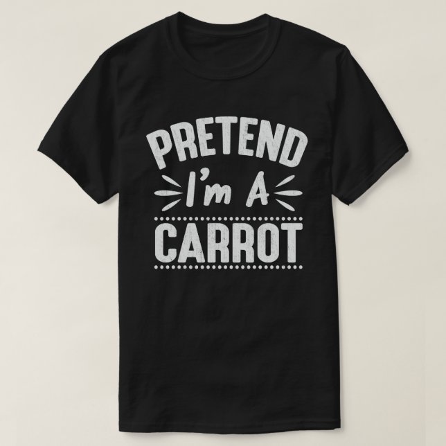 T-shirt Prétendre que je suis un costume d'Halloween facil (Design devant)