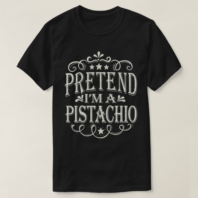 T-shirt Prétendre que je suis un costume d'Halloween facil (Design devant)