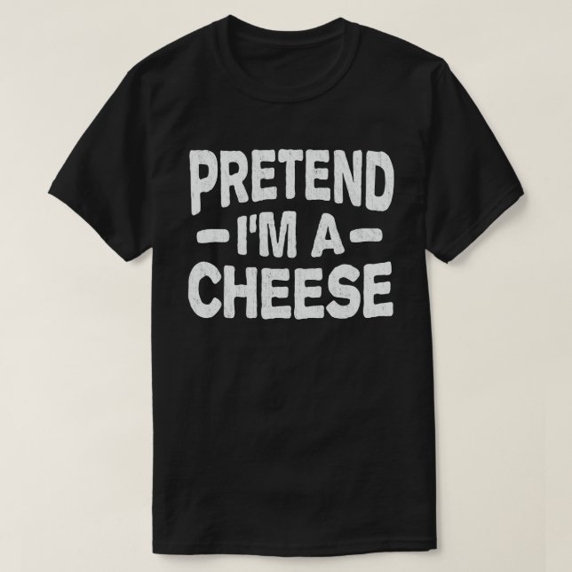 T-shirt Prétendre que je suis un costume d'Halloween facil (Design devant)