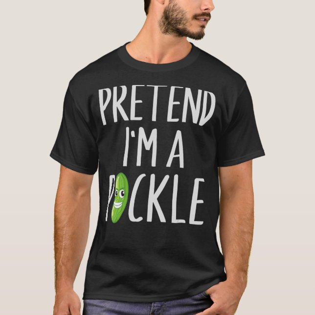 T-shirt Prétendre que je suis un costume d'Halloween facil (Devant)