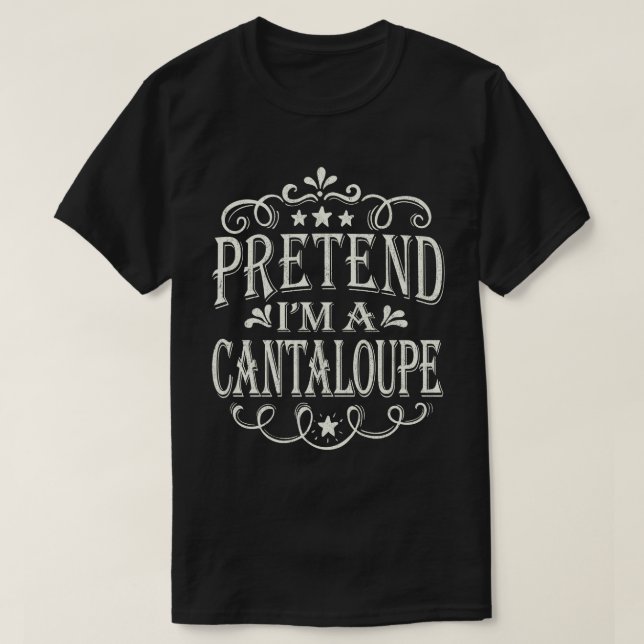 T-shirt Prétendre que je suis un costume d'Halloween facil (Design devant)