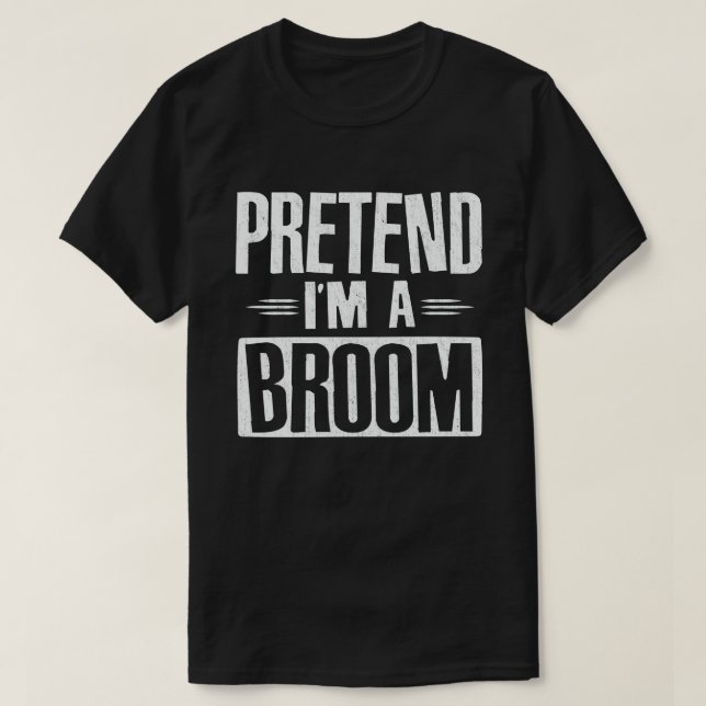 T-shirt Prétendre que je suis un costume d'Halloween facil (Design devant)