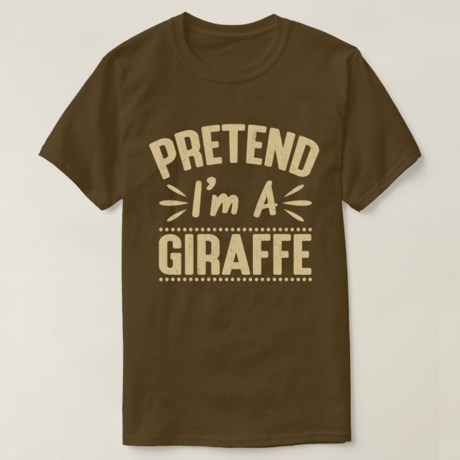 T-shirt Prétendre que je suis un costume d'Halloween facil (Design devant)