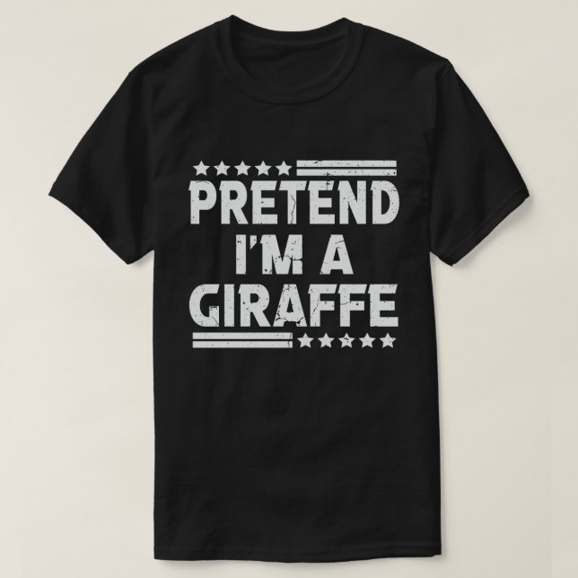 T-shirt Prétendre que je suis un costume d'Halloween facil (Design devant)