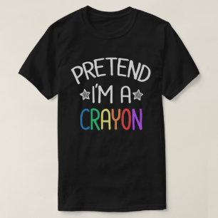 T-shirt Prétendre que je suis un costume d'Halloween facil