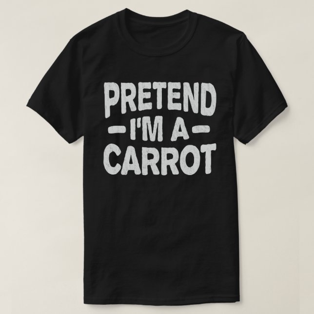 T-shirt Prétendre que je suis un costume d'Halloween facil (Design devant)