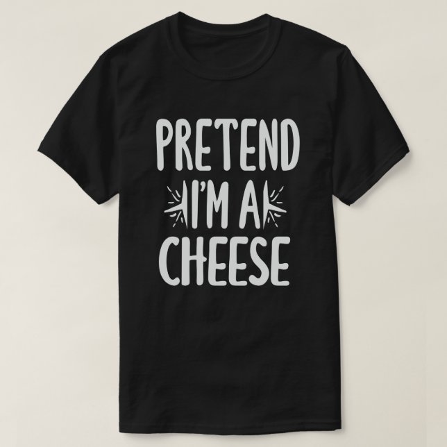 T-shirt Prétendre que je suis un costume d'Halloween facil (Design devant)