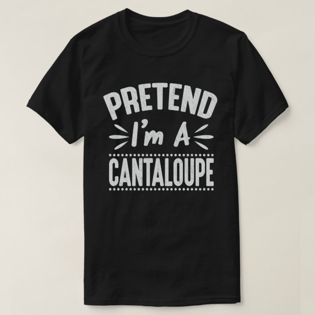T-shirt Prétendre que je suis un costume d'Halloween facil (Design devant)