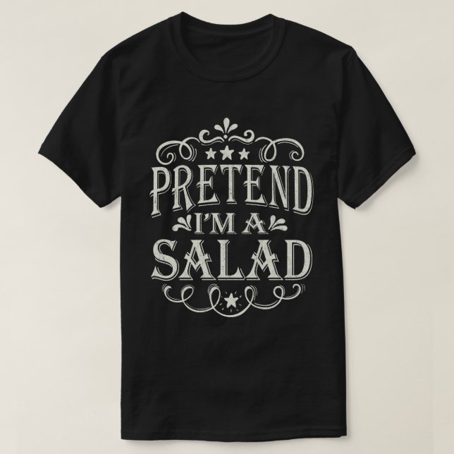 T-shirt Prétendre que je suis un costume d'Halloween facil (Design devant)