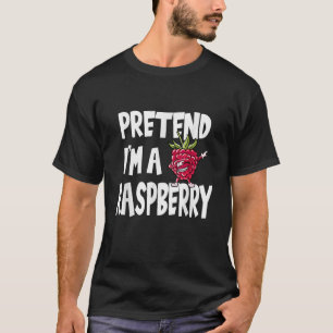 T-shirt Prétendre que je suis un costume d'Halloween Raspb