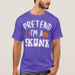 T-shirt Prétendre Que Je Suis Un Costume Halloween Skunk H