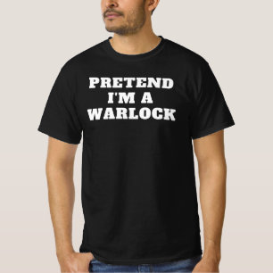 T-shirt Prétendre que je suis un démoniste Lazy Halloween
