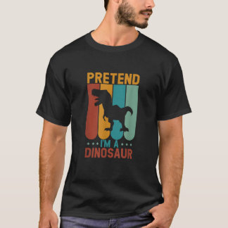T-shirt Prétendre que je suis un halloween dinosaure