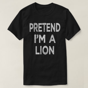 T-shirt Prétendre que je suis un Lion paresseux Costume d'
