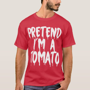 T-shirt Prétendre Que Je Suis Une Tomate Halloween Couples