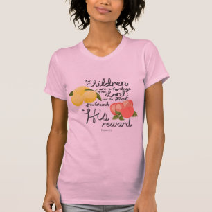 T-shirt Pretty Psaums 127:3 Fruit T pour femmes