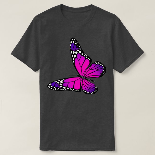 T-shirt Pretty Purple Butterfly 2 (Design devant)
