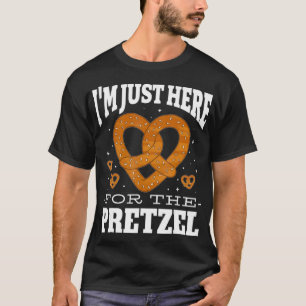 T-shirt Pretzel Lover Drôle Je Suis Juste Ici Pour Les Pre
