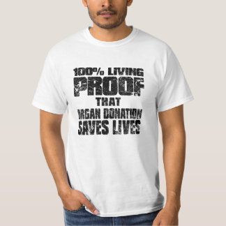 T-shirt preuve vivante de 100% que la donation d'organe