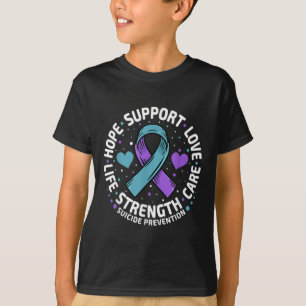 T-shirt Prévention du suicide Espoir Soutien Amour Vie Sui