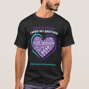 T-shirt Prévention du suicide Mémoire amoureuse Frère