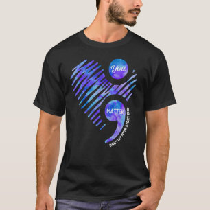 T-shirt Prévention du suicide Soyez conscient Ne laissez p