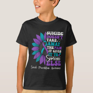 T-shirt Prévention du suicide Tournesol Sensibilisation à