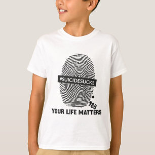 T-shirt Prévention du suicide vos problèmes de vie Suicide