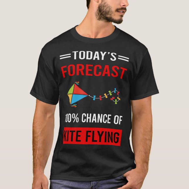 T-shirt Prévision aujourd'hui Kite Flying (Devant)