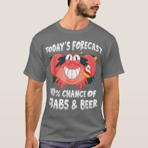 T-shirt Prévision d'aujourd'hui 100% Chance de la bière cr